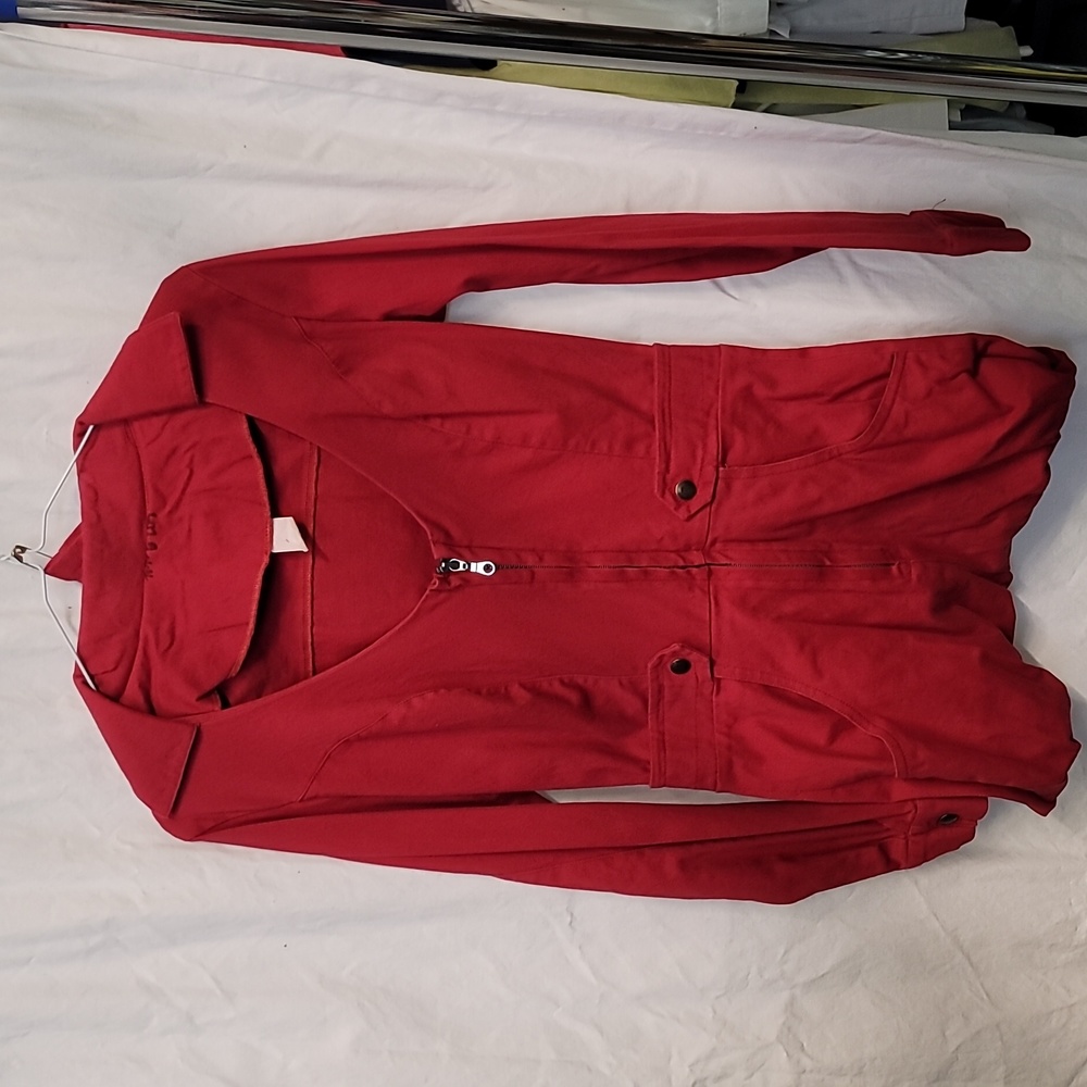 lds red jumpsuit sz 6